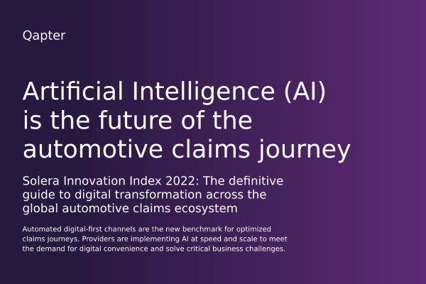 L’intelligenza artificiale (AI) è il futuro del viaggio dei sinistri nel settore automobilistico.